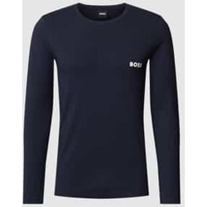 Shirt met lange mouwen en labelstitching, model 'Infinity'