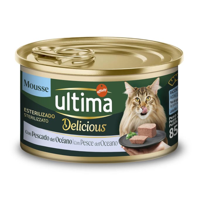 18 + 6 gratis! Ultima Fit & Delicious Sterilized natvoer voor katten 85 g