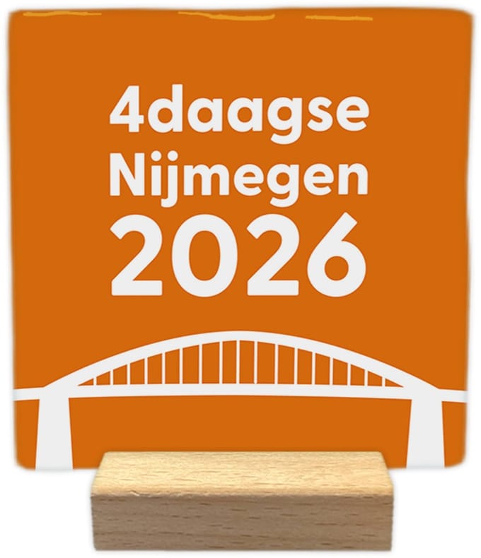 4daagse Nijmegen 2026 - Keramische decoratie tegel - Vierdaagse