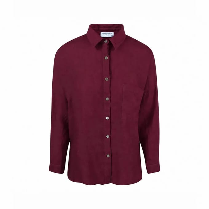 Dameshemd met lange mouwen Haris Cotton