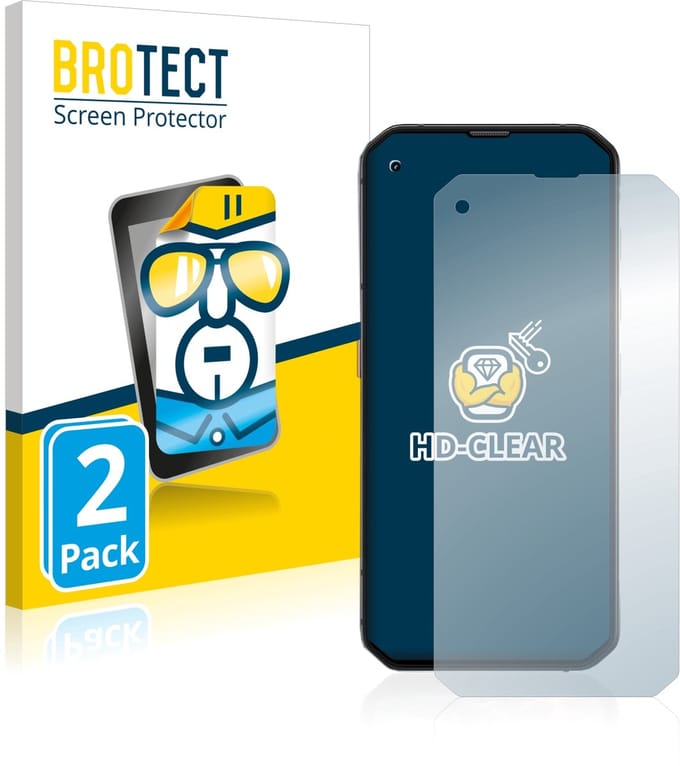 BROTECT - Screenprotector voor Blackview BL6000 Pro 5G - Folie Beschermfolie transparant 2 Stuks