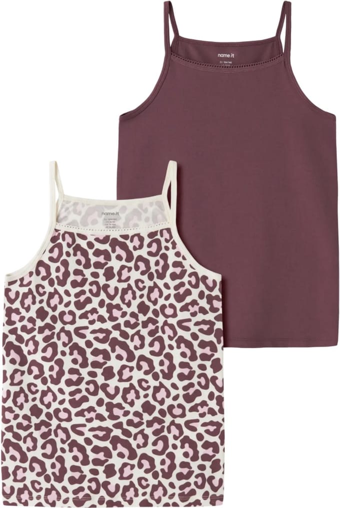 NAME IT- NKFSTRAP TOP 2P LEO NOOS - Meisjes - Underwear