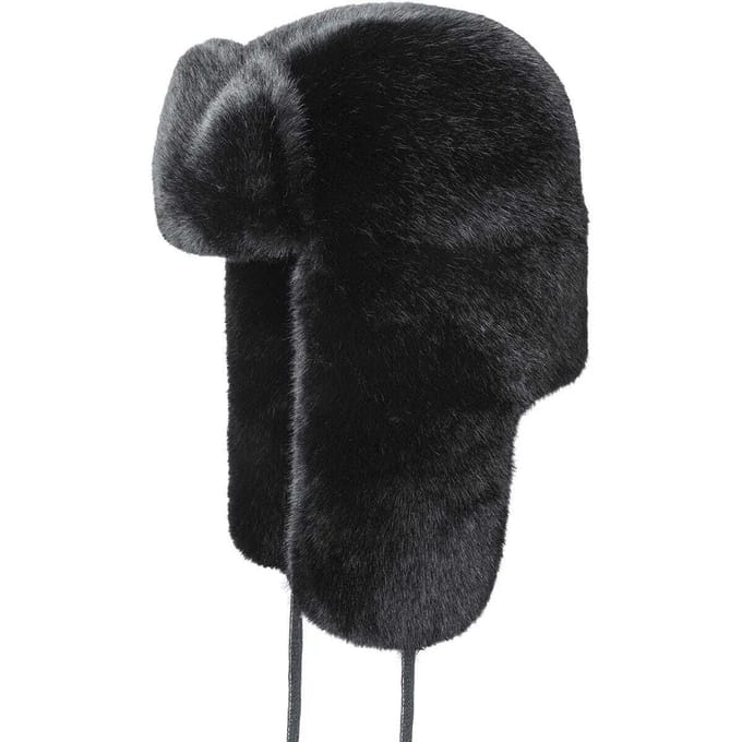 Bivakmuts van imitatiebont Kangol
