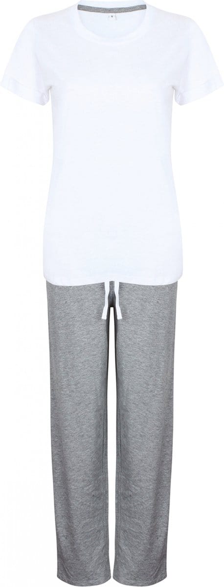 Pyjama's Dames 40 EU (M) Towel City White / Heather Grey 85% Katoen, 15% Viscose