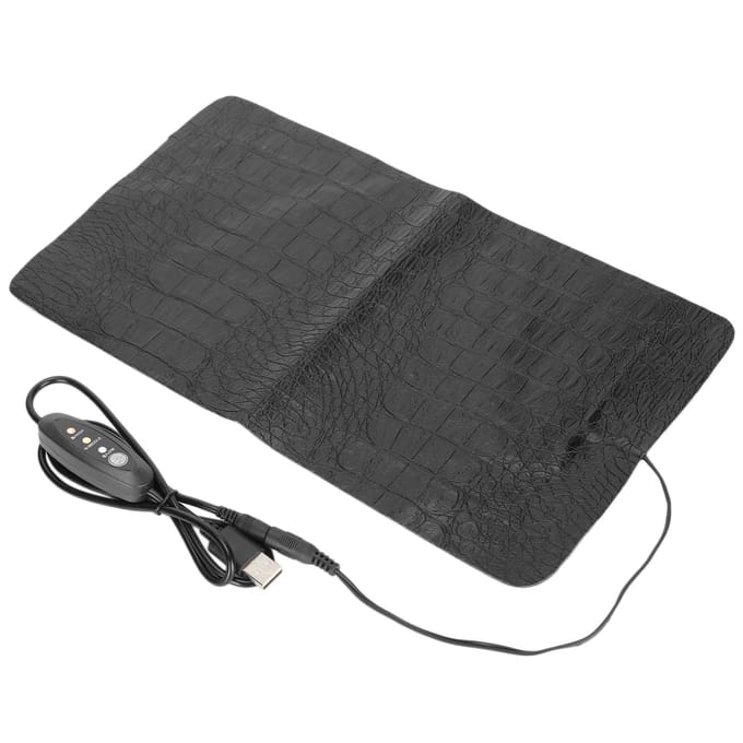 USB Reptiel AntiScratch Verwarmingskussen Waterdichte warmtemat voor reptielen Schildpadhagedis(Groot ) L gray