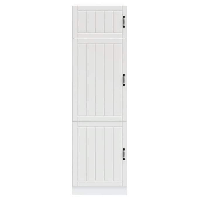 vidaXL - Keukenkast - Lucca - bewerkt - hout - wit