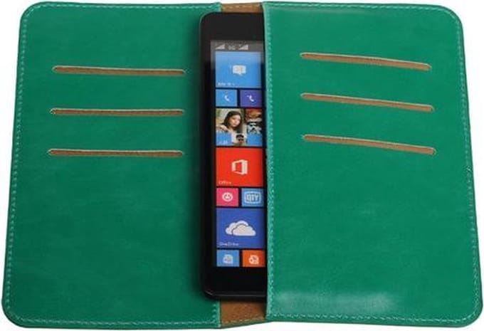 Groen Pull-up Medium Pu portemonnee wallet voor Microsoft
