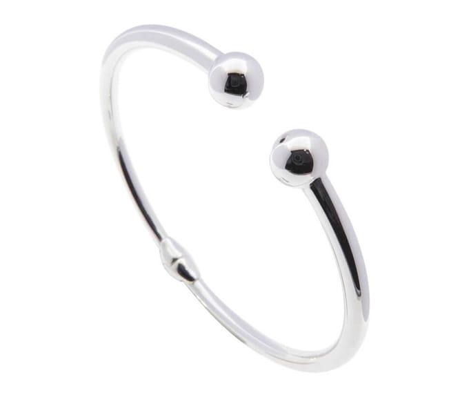 Christian zilveren bangle