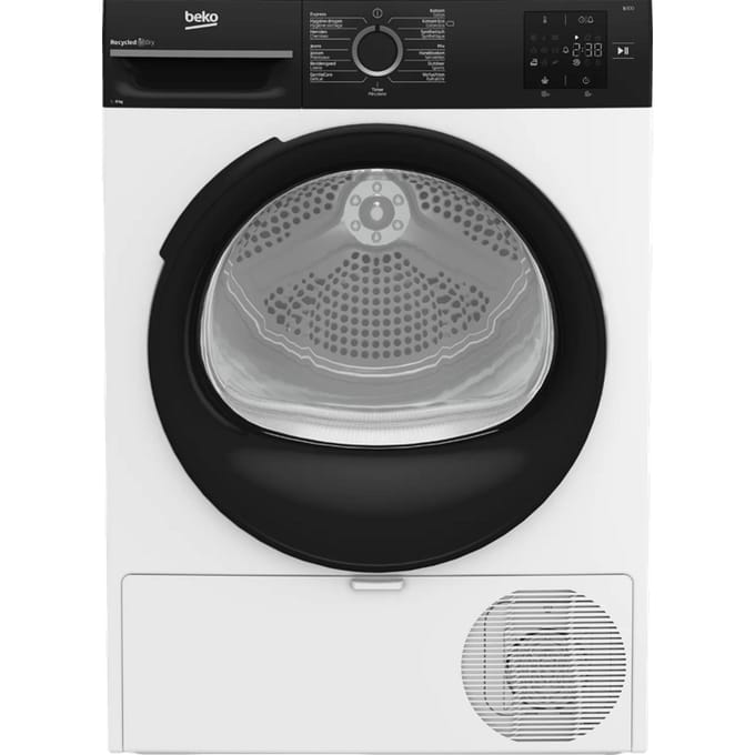 Beko BM3T3823B - Wasdroger - 8 kg - 64 dB - Warmtepomp - Wit