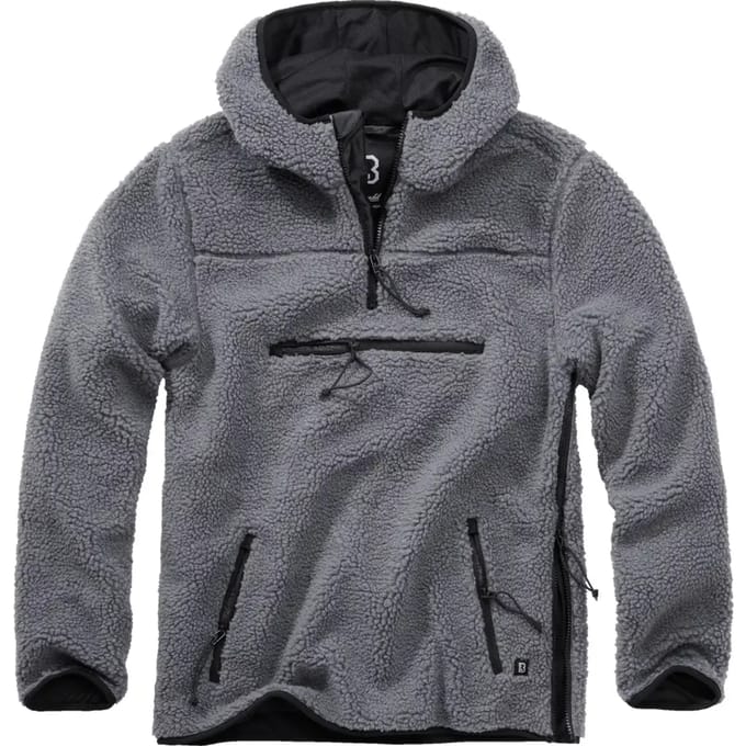 Brandit - Teddyfleece Worker Pullover Jas - 3XL - Grijs
