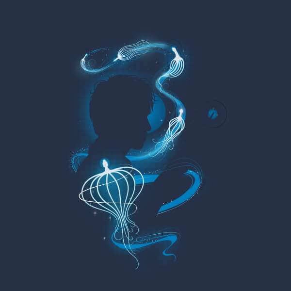 Fantastic Beasts Newt Silhouette hoodie - Navy - M