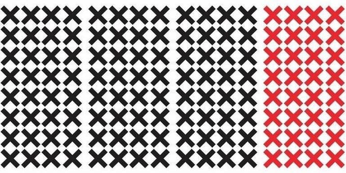 Roommates Muurstickers Black & Red X Vinyl 128 Stuks