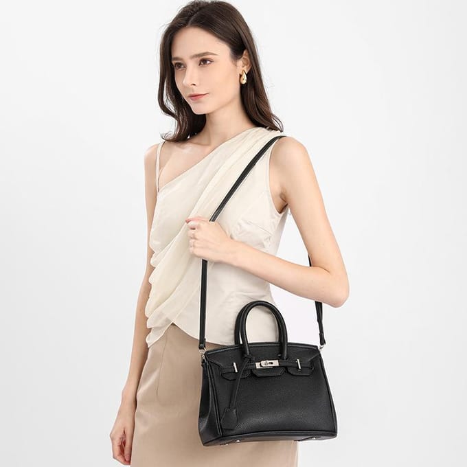 Tas Commuter Dames Handtas Grote Capaciteit Schouder Crossbody Tas zwart
