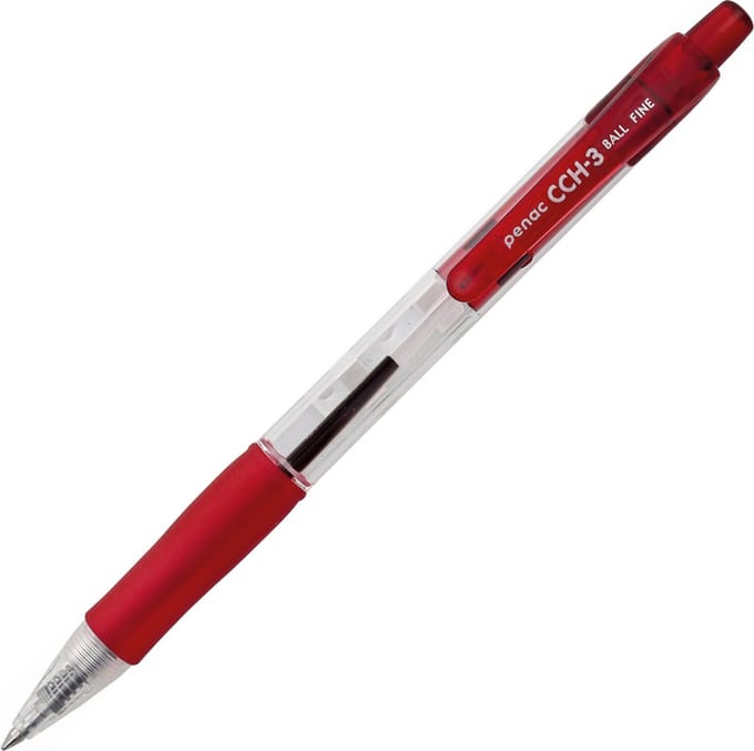 Penac Balpen - CCH-3 - 0.7mm - Rood