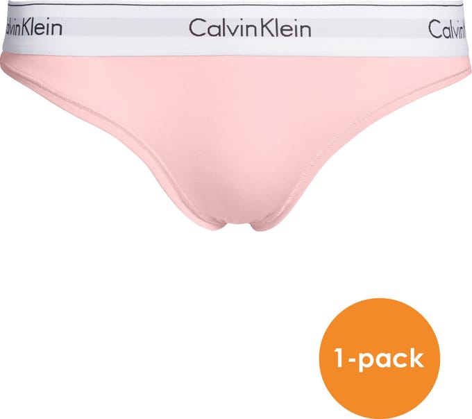 Calvin Klein dames Modern Cotton slip - licht roze