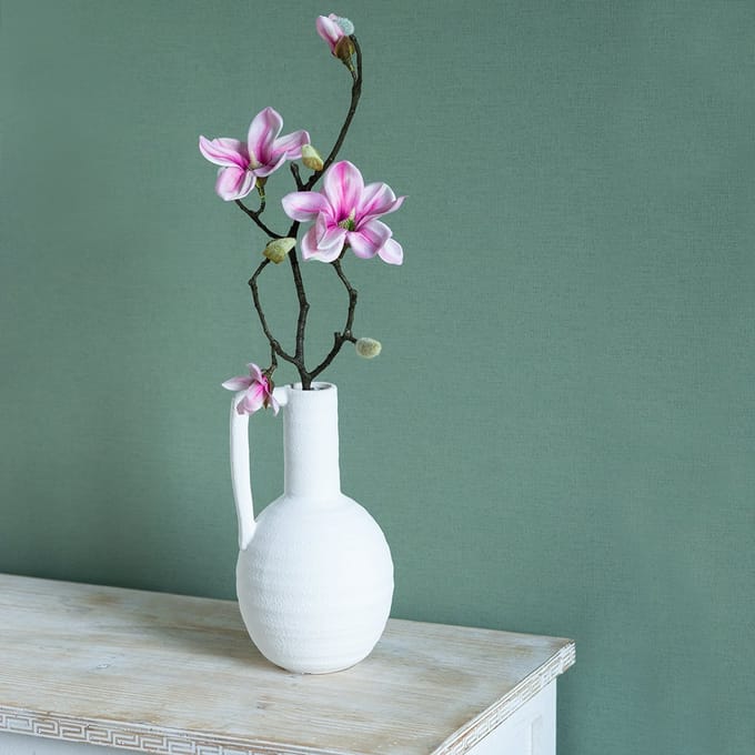 Kunstbloem Magnolia Tak Magnolia Kunstmatig Roze 59cm 3st, 3 Stück