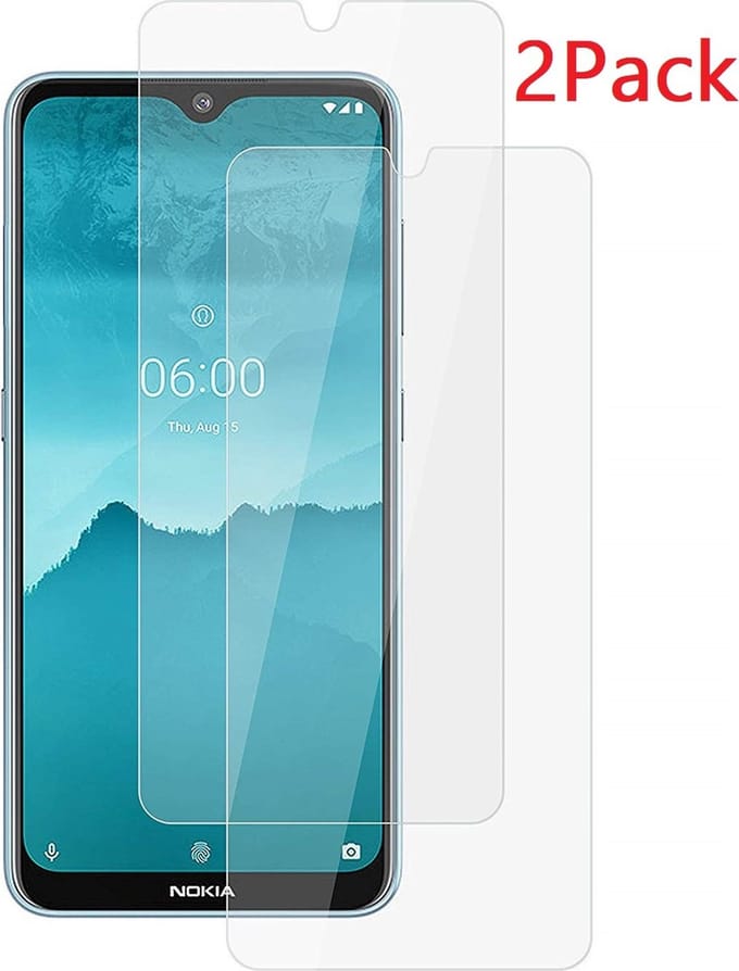 Screenprotector geschikt voor Nokia 7.2 Screenprotector Glass 2 Pack - Ntech
