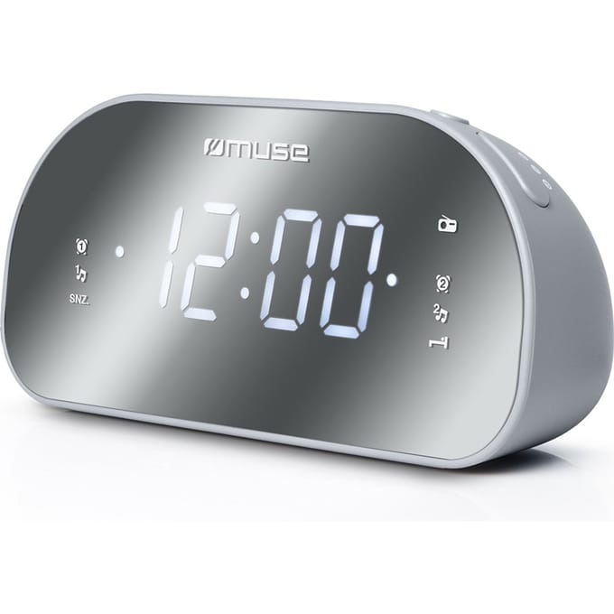 Muse M-170CMR - Wekkerradio met groot spiegeldisplay
