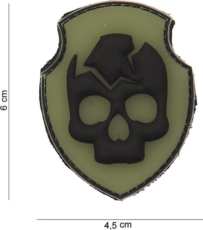 101 Inc Embleem 3D Pvc Ghost Skull  12007