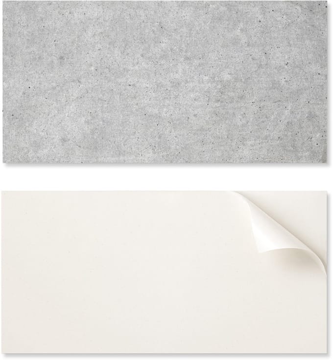 Zelfklevend vinylpaneel met print, 100x50 cm, ruwe betontextuur