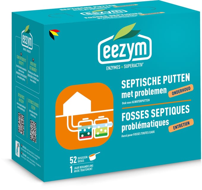 Eezym - Onderhoud septische putten met problemen - 52 dosissen (1 jaar)