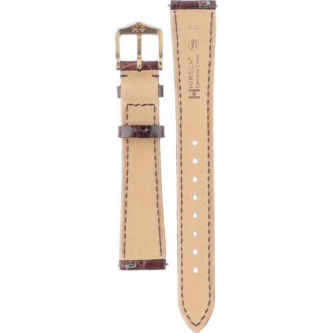 Hirsch 18900810-1-15 Genuine Croco Horlogeband