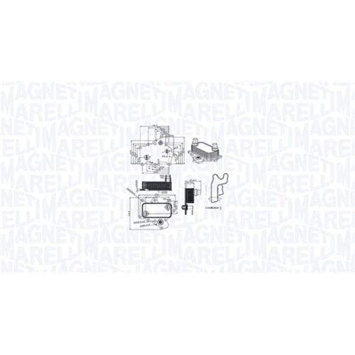 Olie radiator, motorolie MAGNETI MARELLI 350300000400