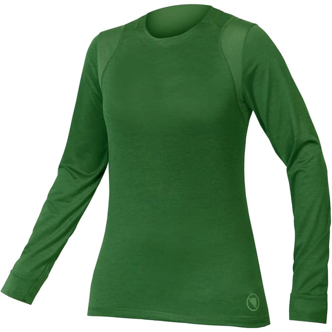 Endura Women's Singletrack L/s Jersey Machair Green - L