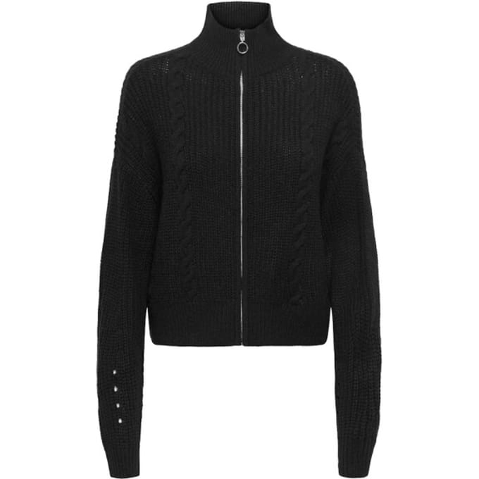 Jacqueline de Yong Justy ice l/s short zip cardigan