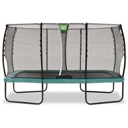 EXIT Allure Classic Trampoline 244x427cm - Op Poten - Rechthoekig - Trampoline Buiten - Voor Kinderen - Groen