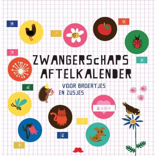 Zwangerschapsaftelkalender voor broertjes en zusjes