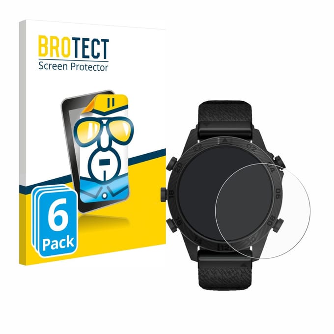 BROTECT - Screenprotector voor Garmin Marq Commander Gen 2 - Folie Beschermfolie transparant 6 Stuks