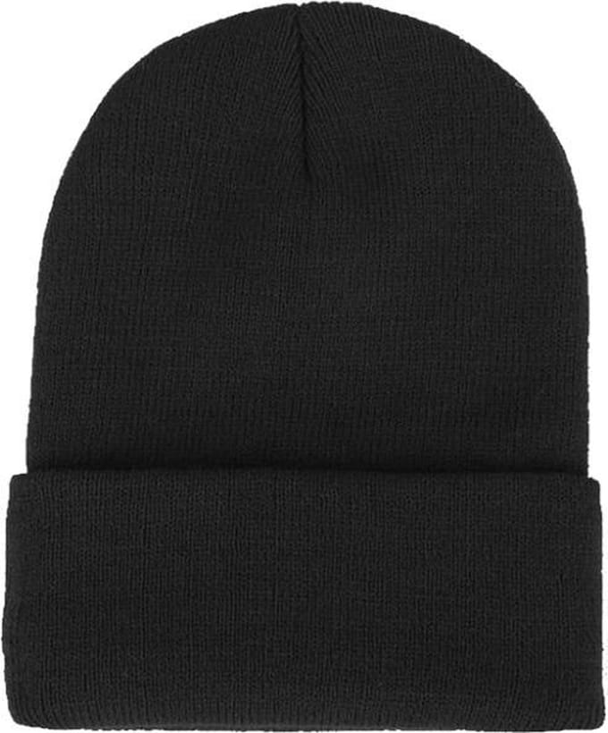Beanie Muts Uni Zwart | Polyacryl | One Size | Fashion Favorite