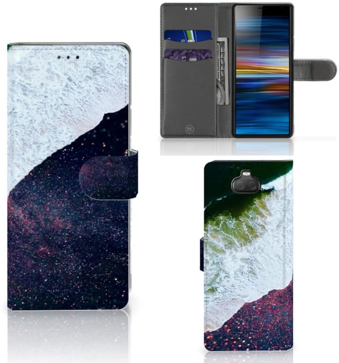Sony Xperia 10 Book Case Sea in Space