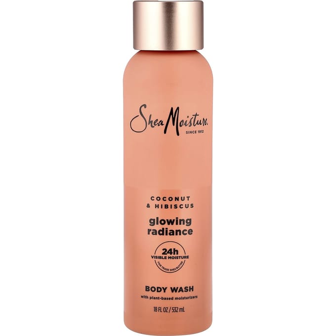 SheaMoisture, Glowing Radiance Body Wash, Kokos & Hibiscus, 532ml (18 fl oz) beige