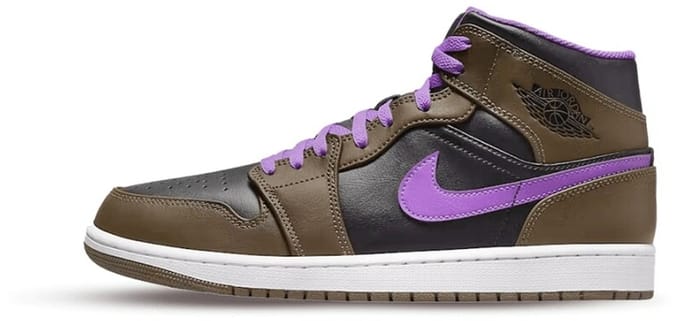 Jordan 1 Mid Purple Mocha - Maat 40.5