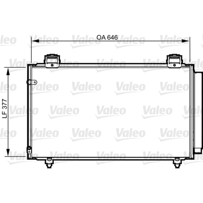 Condensator, airconditioning VALEO 814210