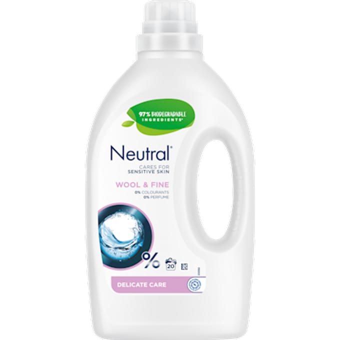 Neutral Wol & Fijn Vloeibaar Wasmiddel  20 wasbeurten