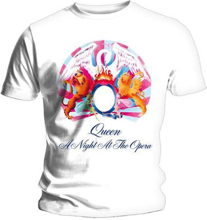 Queen - A Night At The Opera Heren T-shirt - M - Wit