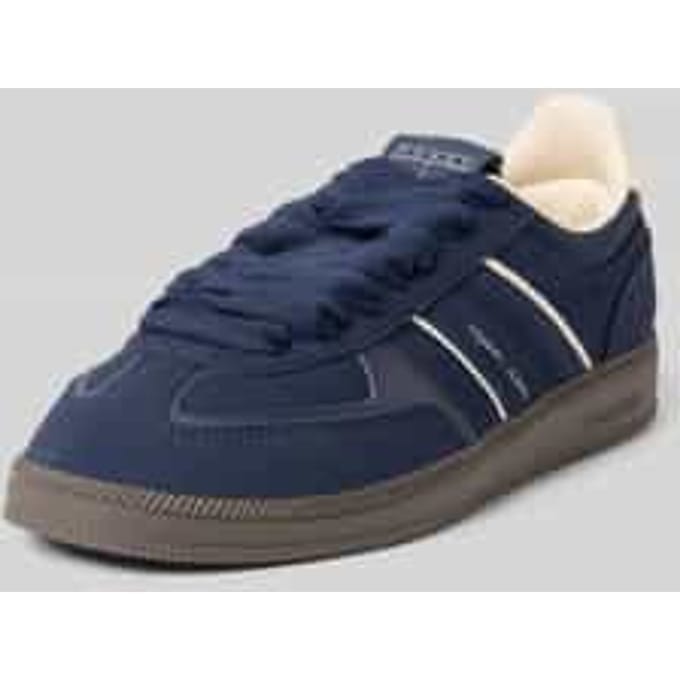 Low top sneakers van echt runder suède