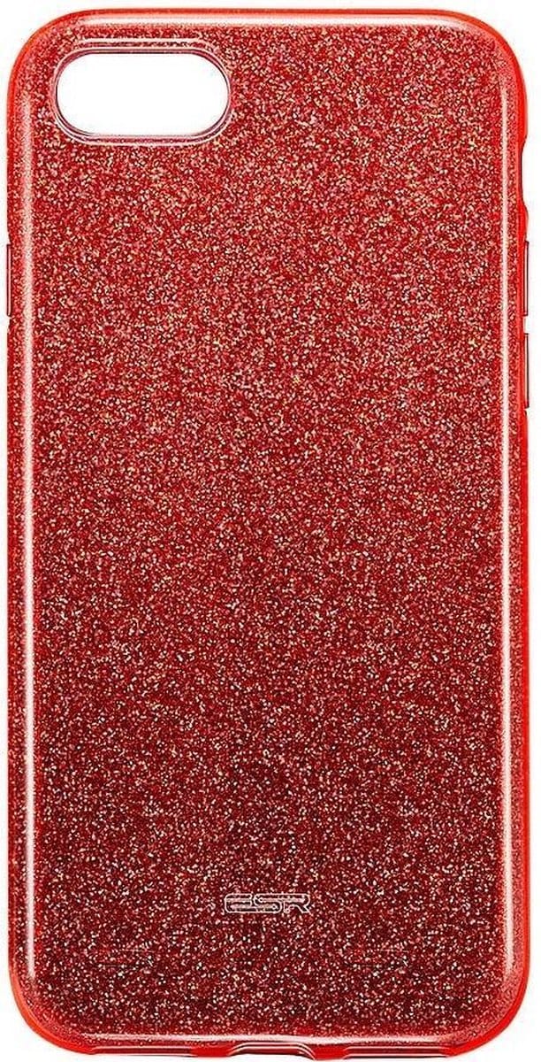 ESR Makeup Glitter case Geschikt voor iPhone X/ Xs - rood