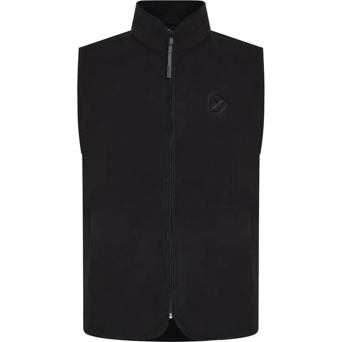 Didriksons Tino, fleecevest, heren, zwart