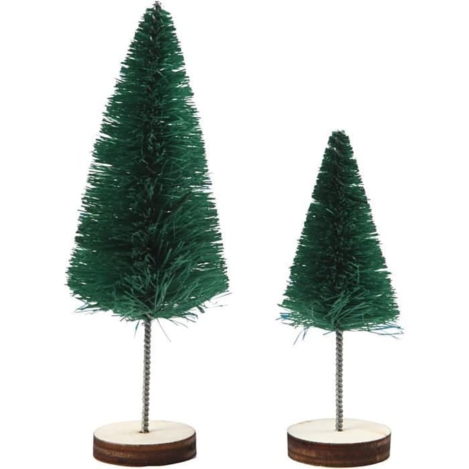 CC Miniatuur Kerstbomen 40-60mm Groen 5 stuks