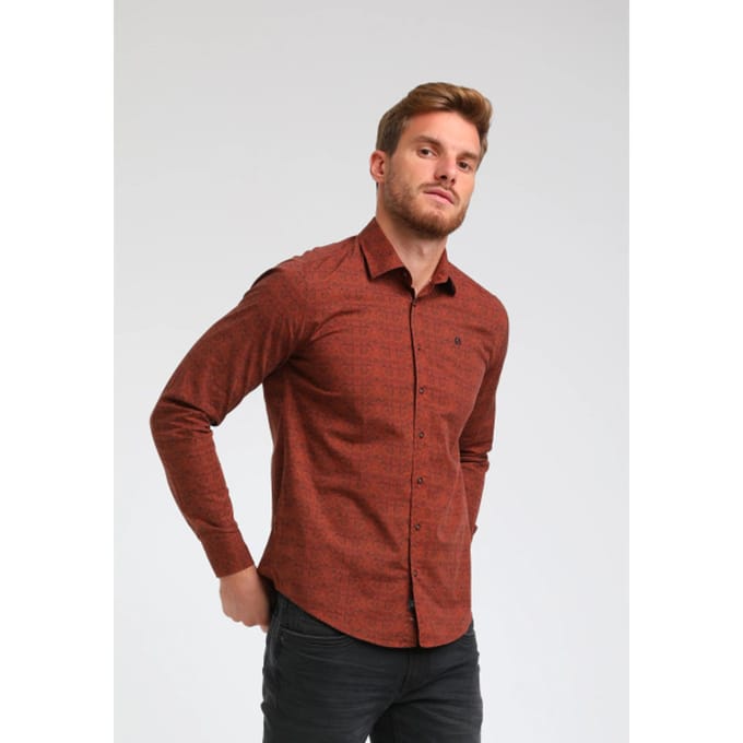 Gabbiano - Heren Overhemd - 333743 - 450 Rust