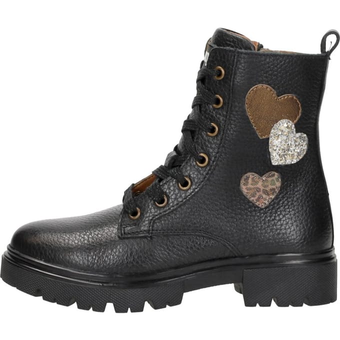 KEQ Veterschoen hoog Veterschoen hoog - Zwart - Maat 33