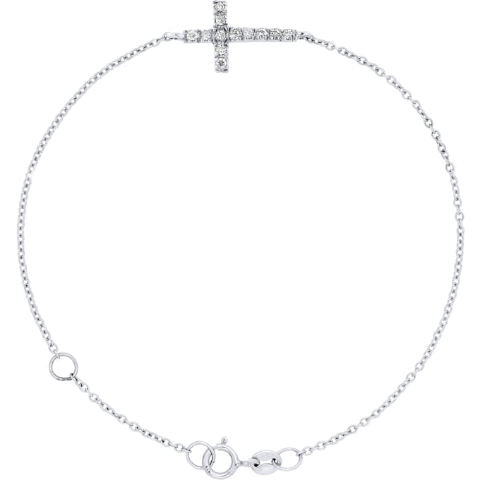 Armband CROSS Diamonds 0,15 Cts White Gold