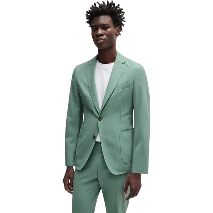 Boss Herenblazer met V-hals (Groen)