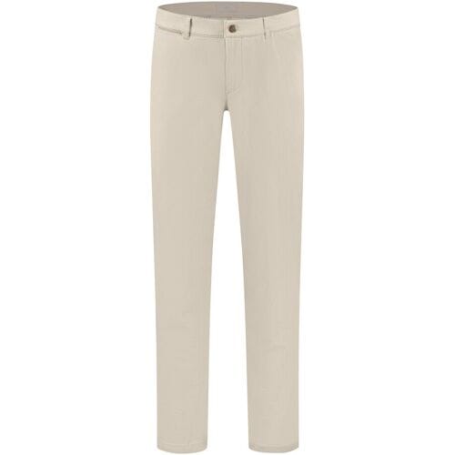 Com4 Broek Modern Chino Faux-Uni Fine Texture Licht Beige / male