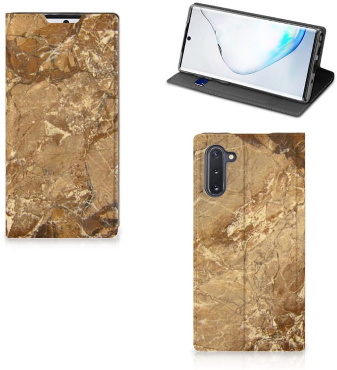 Samsung Galaxy Note 10 Standcase Marmer Creme