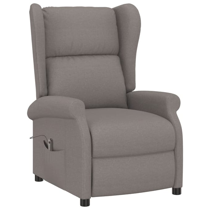 vidaXL - Fauteuil - verstelbaar - elektrisch - stof - taupe